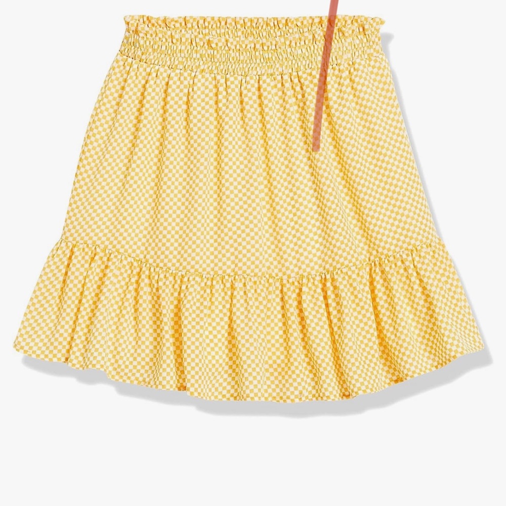 Amazon Brand- Wild Meadow Women's Smocked Waist Ruffle Hem Mini Skirt View 3